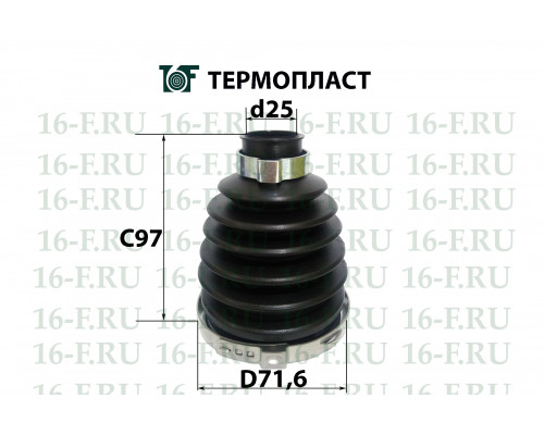 SS-3024 16F Пыльник ШРУСа наружного пер