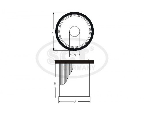 SC7069P SCT Germany Фильтр топливный