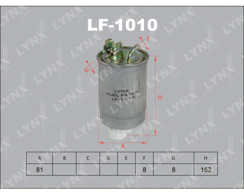 LF-1010 Lynx Фильтр топливный