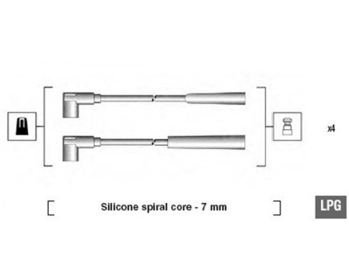 MSK582 Magneti Marelli Провода высокого напряж. к-кт