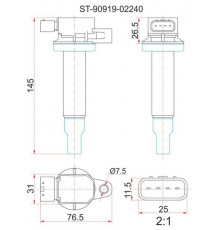 ST-90919-02240 SAT Катушка зажигания