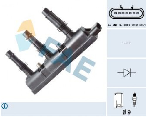 80258 FAE Рампа (кассета) катушек зажигания для Opel Corsa D 2006-2015