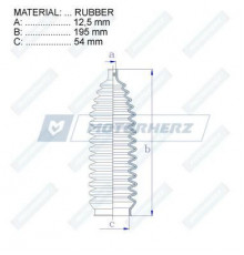 RDZ0585MG Motorherz Пыльник рулевой тяги (к-кт)