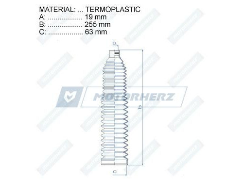 RDZ0401MG Motorherz Пыльник тяги с г/у