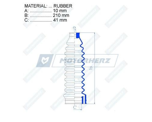 RDZ0311MG Motorherz Пыльник тяги с г/у