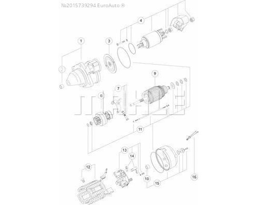 MS195 Mahle / Knecht Стартер