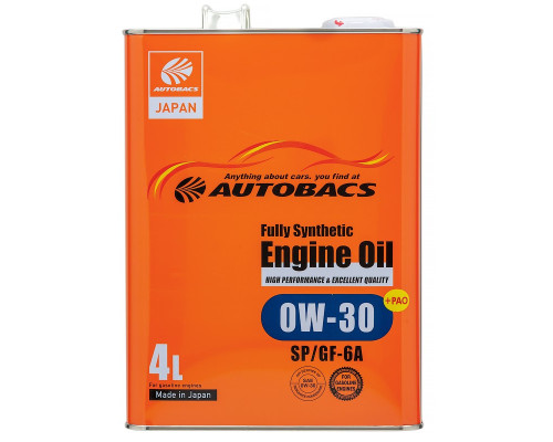 Масло AUTOBACS ENGINE OIL 0W30 4Л