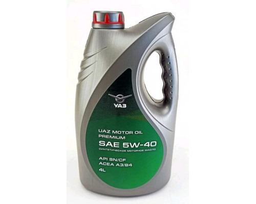 Масло UAZ MOTOR OIL PREMIUM 5W40 4Л