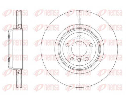 61599.10 Remsa Диск тормозной задний