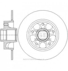 SD3070 HI-Q Диск тормозной задний