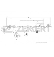 SE-6048 Zekkert Датчик ABS передний правый для Nissan Almera N16 2000-2006