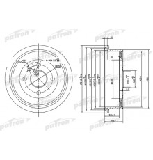 PDR1119 Patron Барабан тормозной