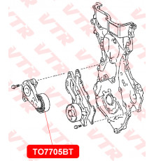 TO7705BT VTR Ролик-натяжитель ручейкового ремня