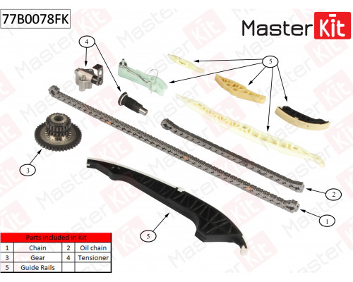 77B0078FK Master Kit Цепь ГРМ к-кт