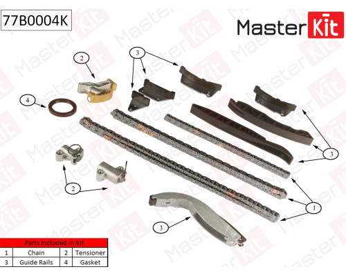 77B0004K Master Kit Цепь ГРМ к-кт