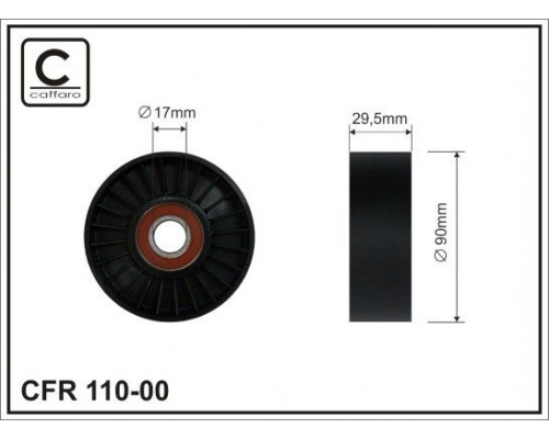 110-00 Caffaro Ролик-натяжитель ремня ГРМ