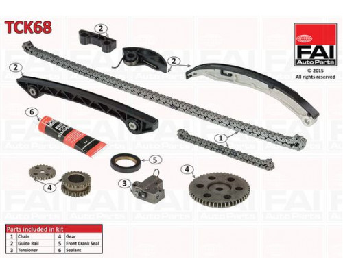 TCK68 FAI AutoParts  Цепь ГРМ к-кт