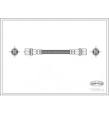 19032519 Corteco Шланг тормозной