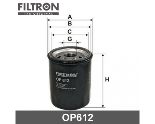 OP612 Filtron Фильтр масляный