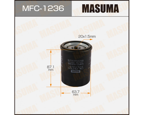 MFC-1236 Masuma Фильтр масляный