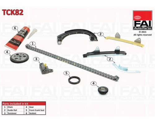 TCK82 FAI AutoParts Цепь ГРМ к-кт