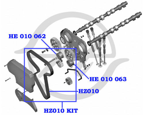 HZ010KIT Globelt Ремень ГРМ к-кт