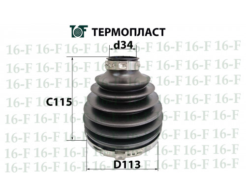 SS-3008 16F Пыльник ШРУСа внутр. задн для Mitsubishi Pajero/Montero IV (V8, V9) 2007-2021