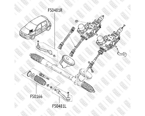 FS0166 Fixar Тяга рулевая