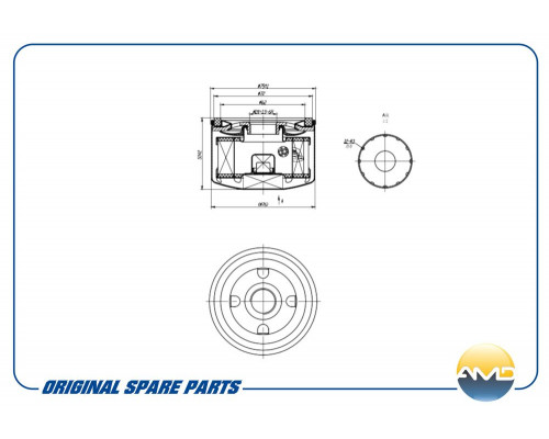 AMD.FL723 AMD Фильтр масляный