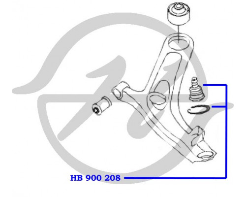 HB900208 Hanse Опора шаровая передней подвески