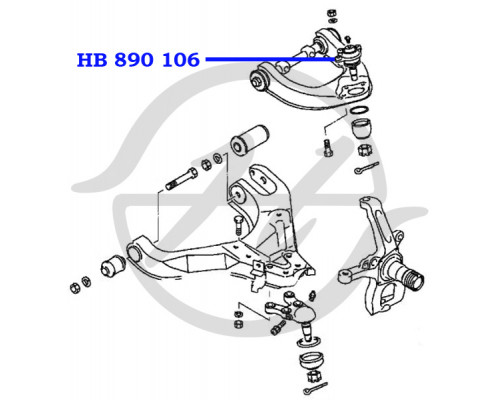 HB890106 Hanse Опора шаровая верхняя передней подвески