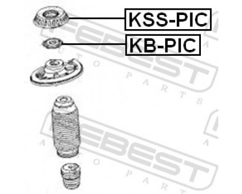 KB-PIC FEBEST Подшипник опоры переднего амортизатора