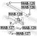 MAB-127 FEBEST Сайлентблок продольной тяги передний (п.з.к.)
