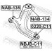 0220-C11 FEBEST Опора шаровая передней подвески