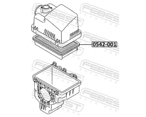 0542-001 FEBEST Фильтр воздушный