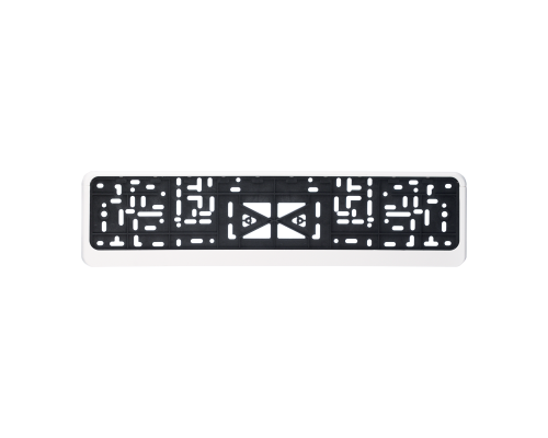 Рамка номерного знака, белая. ZiPOWER