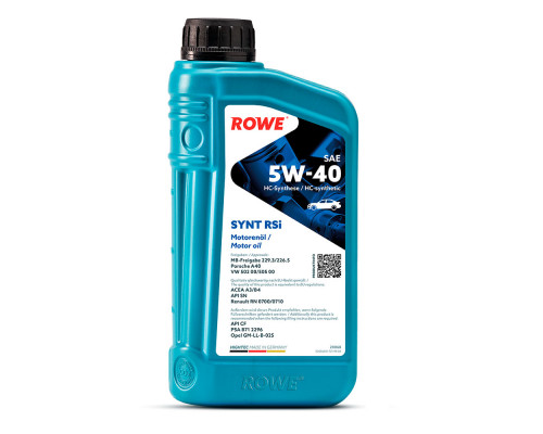Масло моторное ROWE HIGHTEC SYNT RSi SAE 5W-40 (1л)
