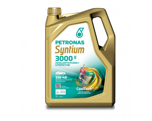 Масло моторное синтетическое Petronas Syntium 3000 E 5W-40 (5л)