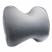 Подушка на подголовник из экокожи, серая. ZiPOWER