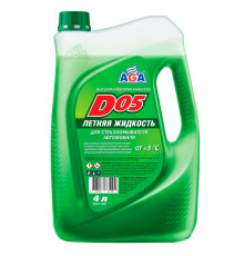 Летняя стеклоомывающая жидкость D05 AGA (готовая к применению), 4л.