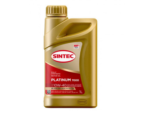 Моторное масло SINTEC Platinum 7000 10W-40 (1л)