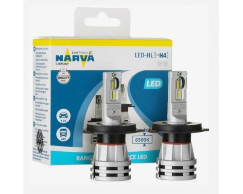 Лампы автомобильные светодиодные NARVA LED H4 RPL2 X2