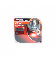 Лампы автомобильные OSRAM Н4  60/55W +100%  Night Breaker Silver 2шт.