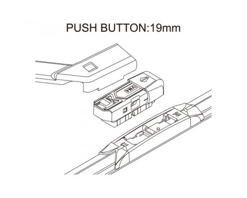 Комплект адаптеров ACTIVE SWORD VM4 адаптер (Push Button 19мм) 2 шт.