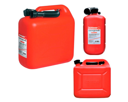 Канистра для топлива ZiPOWER (10 л.) Цвет - красный.