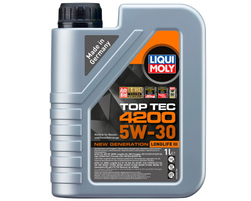 Масло моторное Liqui Moly Top Tec 4200 5W30, 1 л. (арт. 7660) Масло моторное Liqui Moly Top Tec 4200 5W30, 1 л. (арт. 7660)