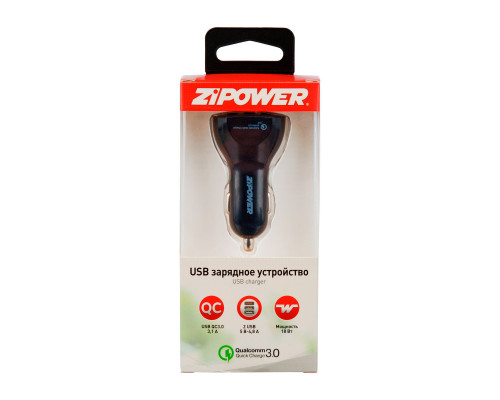 USB зарядное устройство USB CAR CHARGER. ZiPOWER