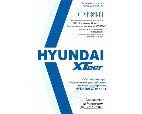 Масло моторное Hyundai XTeer Gasoline Ultra Efficiency 5W-20 (1л)