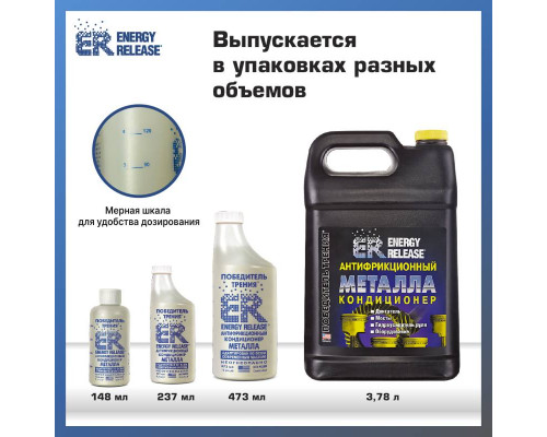 Антифрикционный кондиционер металла (ER-Победитель трения) 3.78 л.