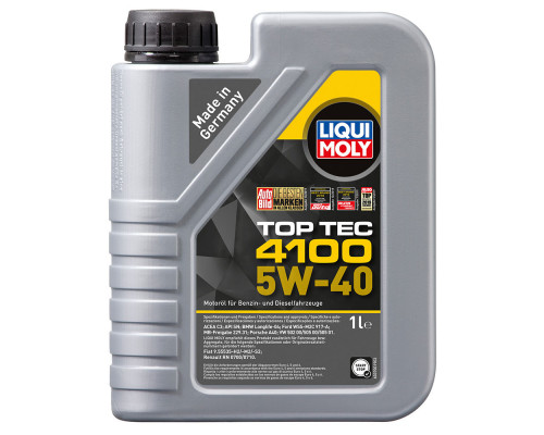 Масло моторное Liqui Moly TOP TEC 4100, 5W40, 1 л. (арт. 7500)